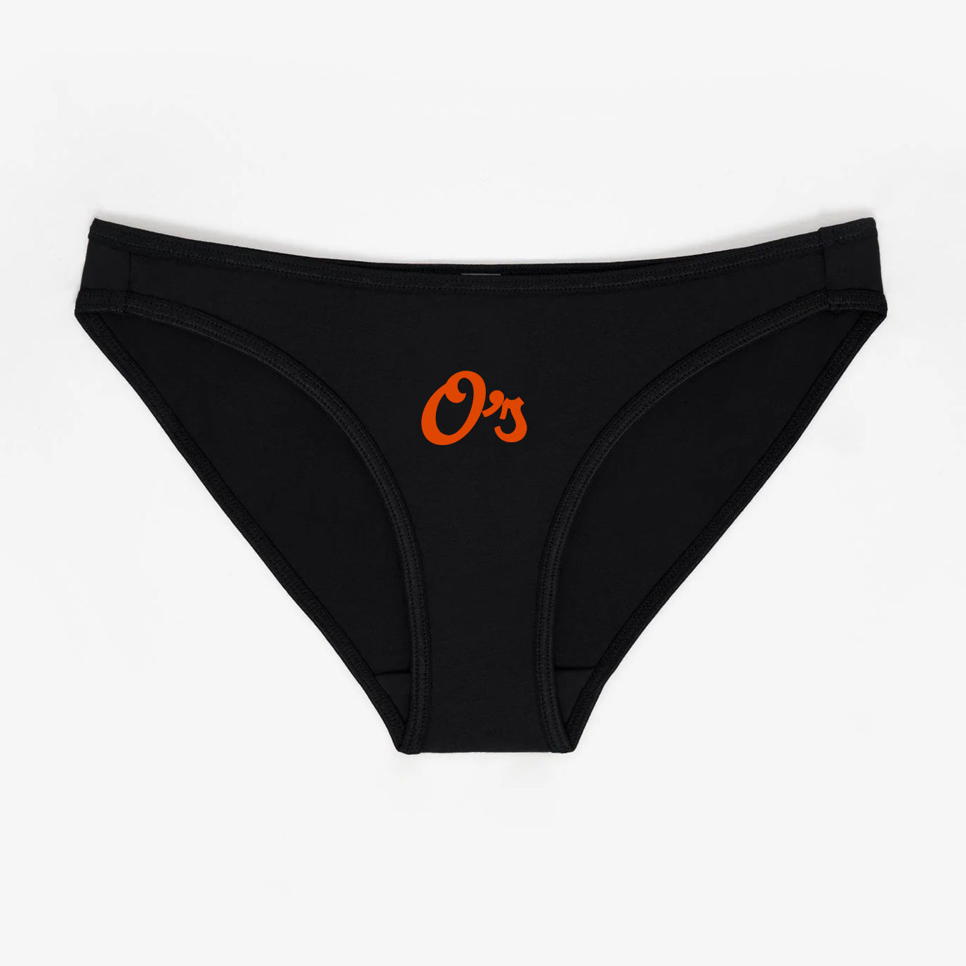 Orioles Black and Orange Baseball Panties - Rally Panties