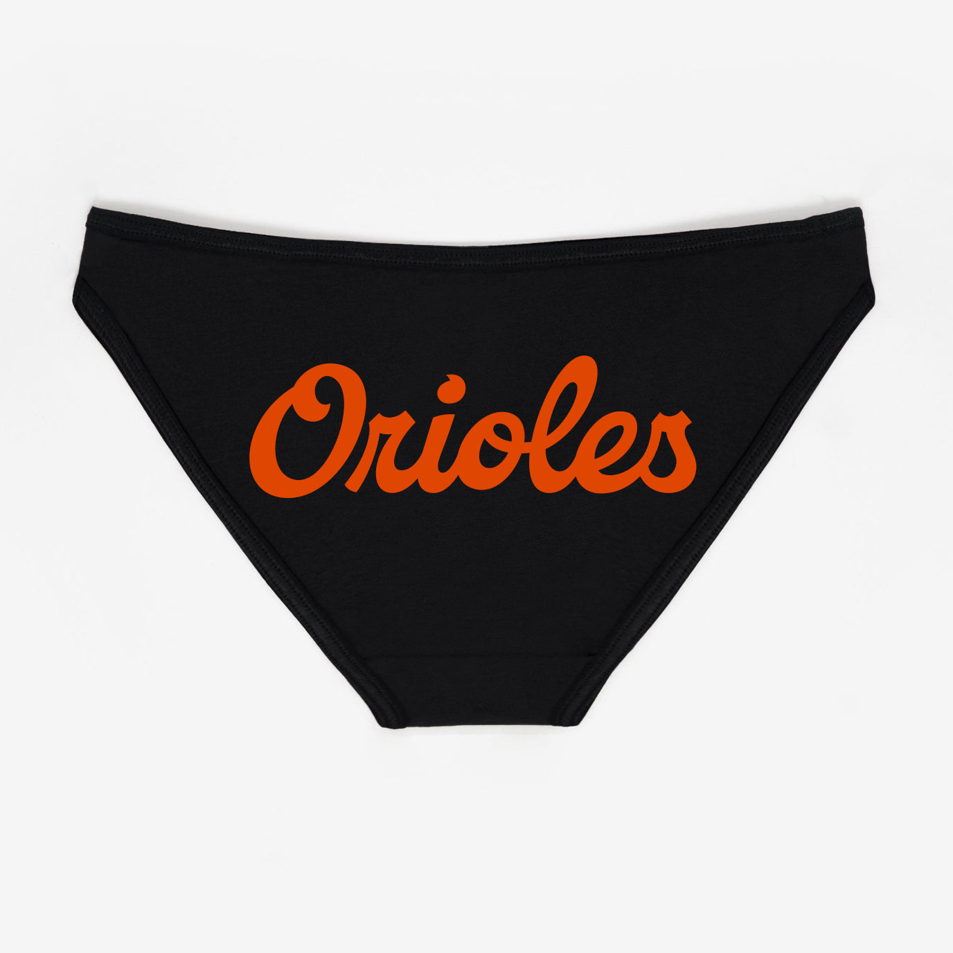 Orioles Black and Orange Baseball Panties - Rally Panties