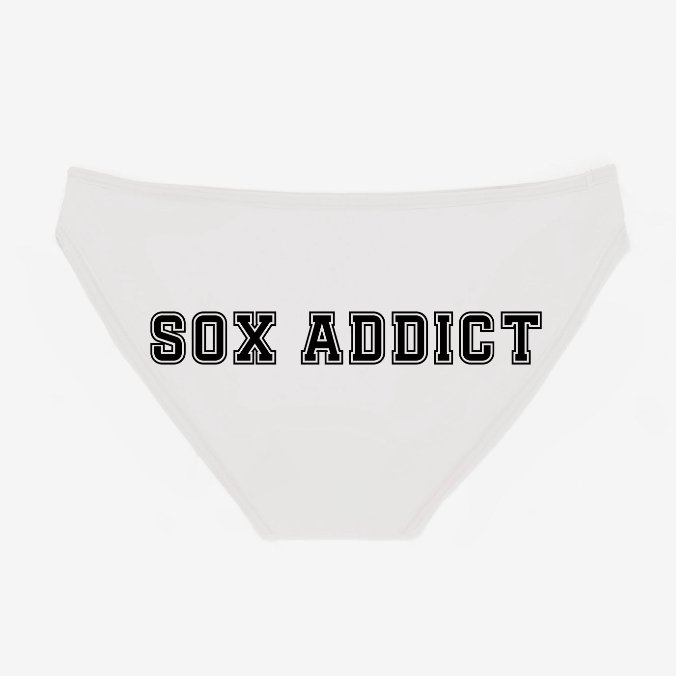 Sox Addict Black and White Panties - Rally Panties