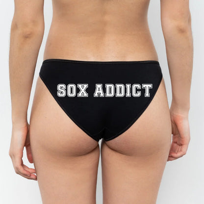 Sox Addict Black and White Panties - Rally Panties