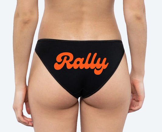 Black and Orange Rally Panties - Rally Panties