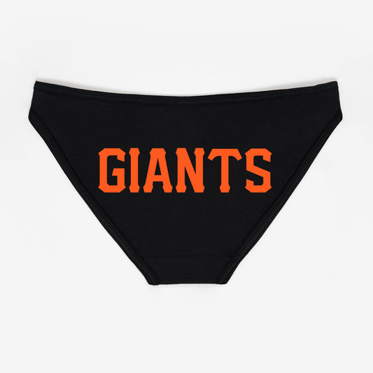 Giants Black and Orange Panties - Rally Panties