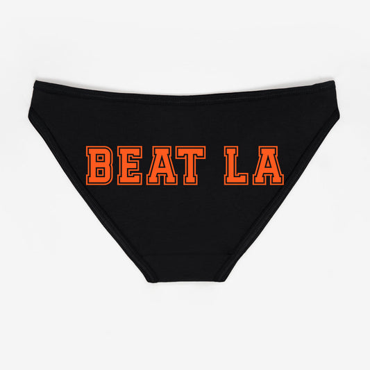 Beat LA Black and Orange Panties - Rally Panties