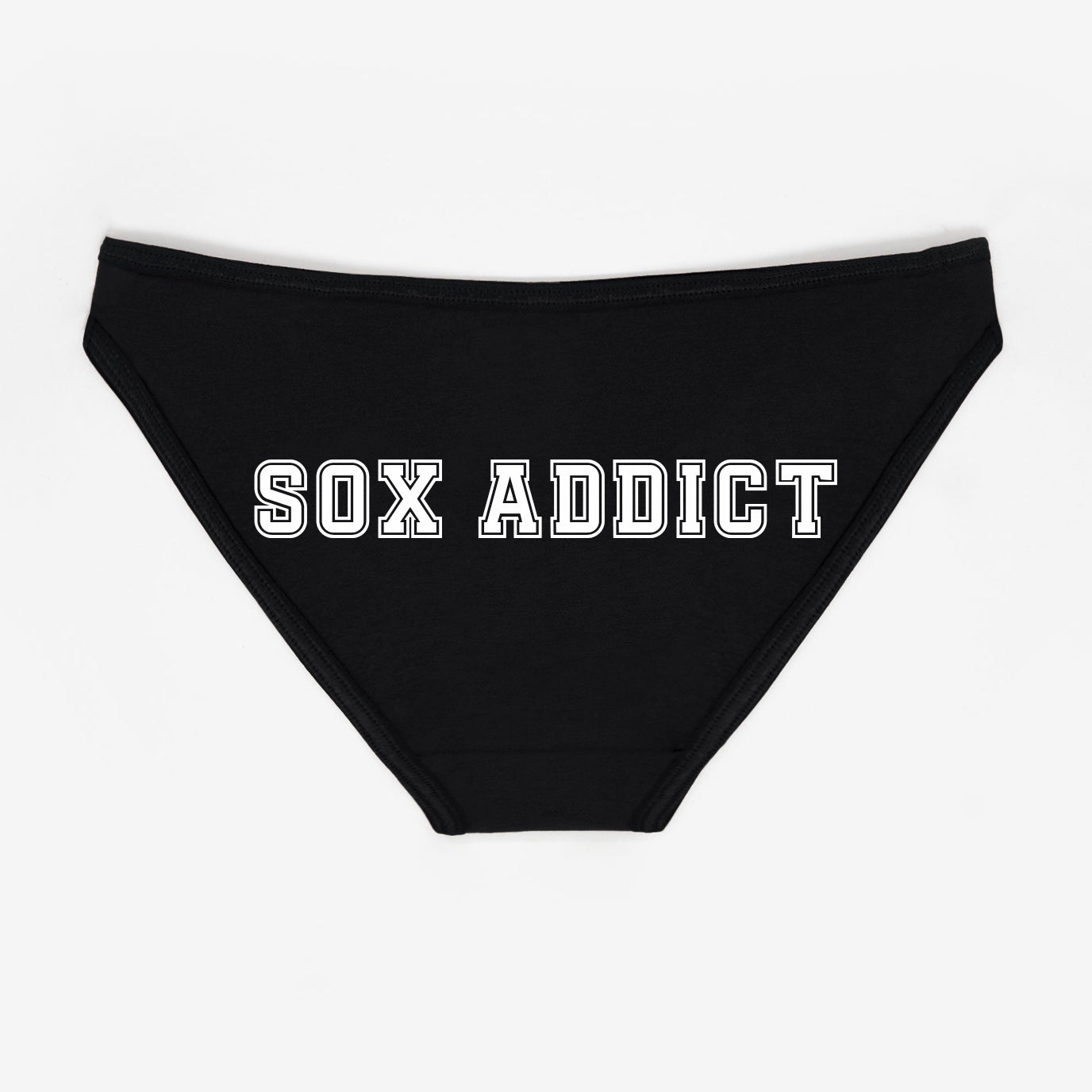 Sox Addict Black and White Panties - Rally Panties