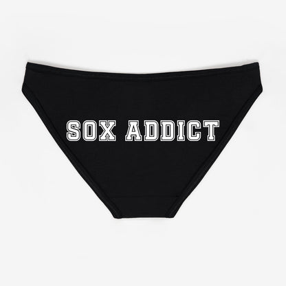 Sox Addict Black and White Panties - Rally Panties