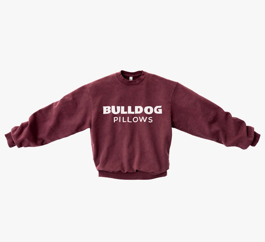 Georgia Bulldog Pillows Red Crewneck Sweatshirt